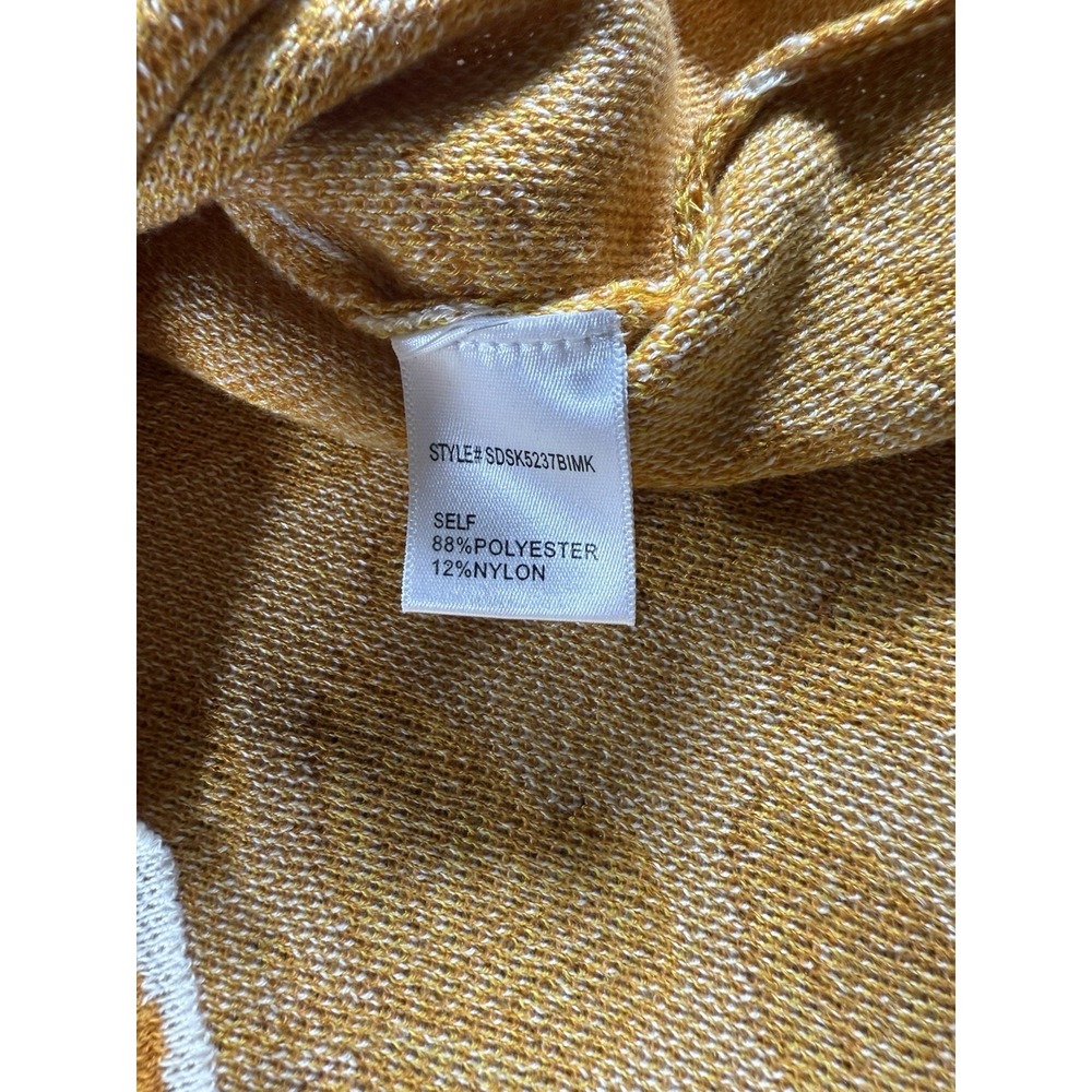 Altar'd State Small Knit Halter Mini Dress Yellow Butterfly Print Boho Retro - Picture 6 of 7
